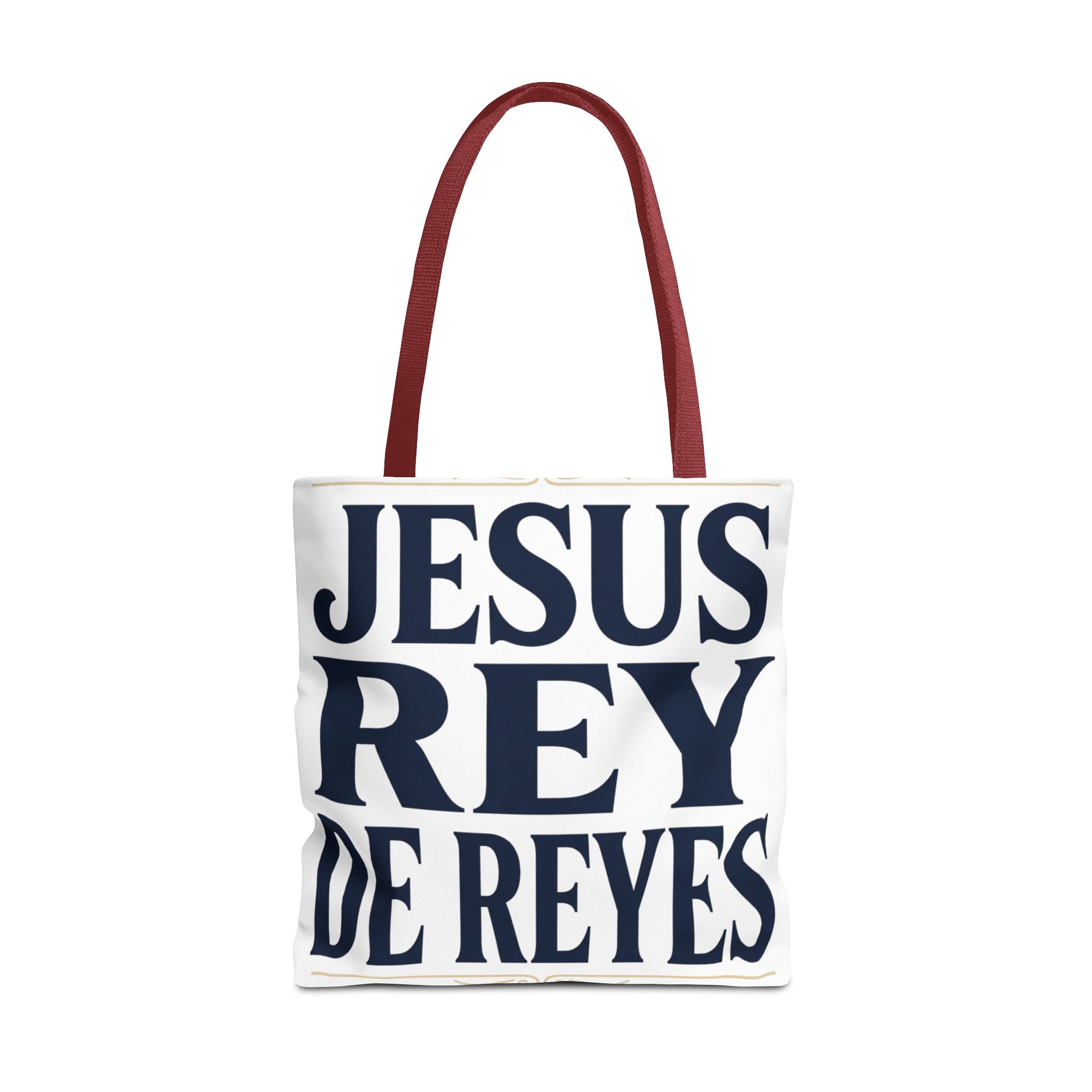Jesus Rey De Reyes Tote Bag – Inspirational 'Jesus Heals' Christian Canvas Tote