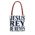 Jesus Rey De Reyes Tote Bag – Inspirational 'Jesus Heals' Christian Canvas Tote