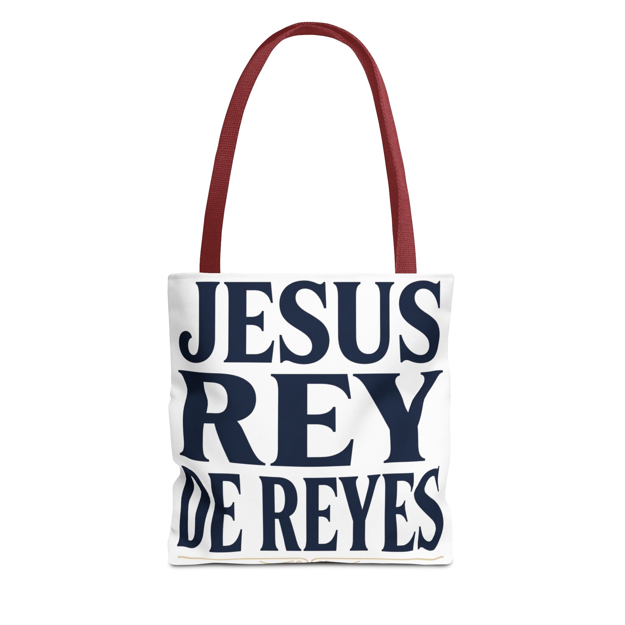 Jesus Rey De Reyes Tote Bag – Inspirational 'Jesus Heals' Christian Canvas Tote