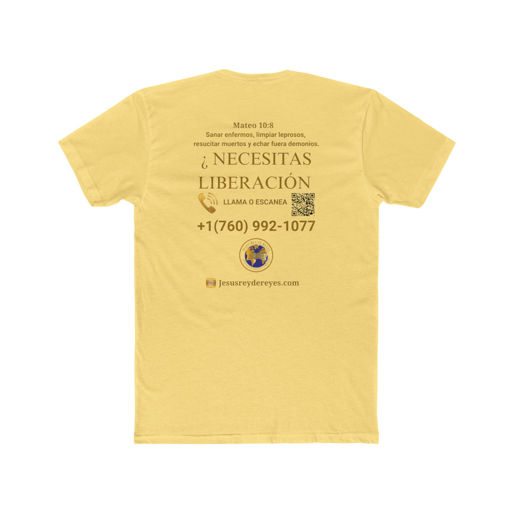 Religious Outreach Tee — "¿Necesitas Sanidad? / Liberación?" Contact Info Shirt