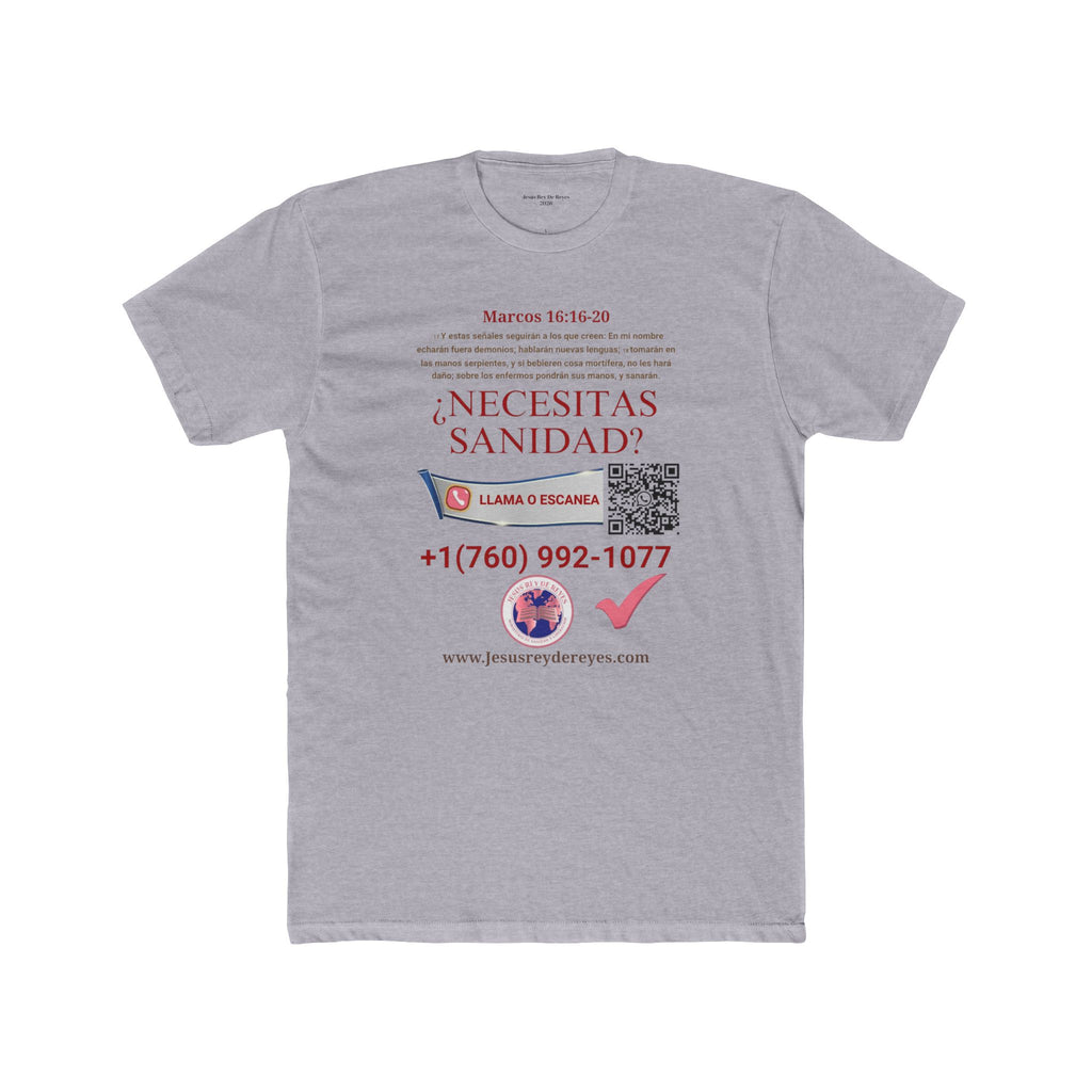 Religious Outreach Tee — "¿Necesitas Sanidad? / Liberación?" Contact Info Shirt
