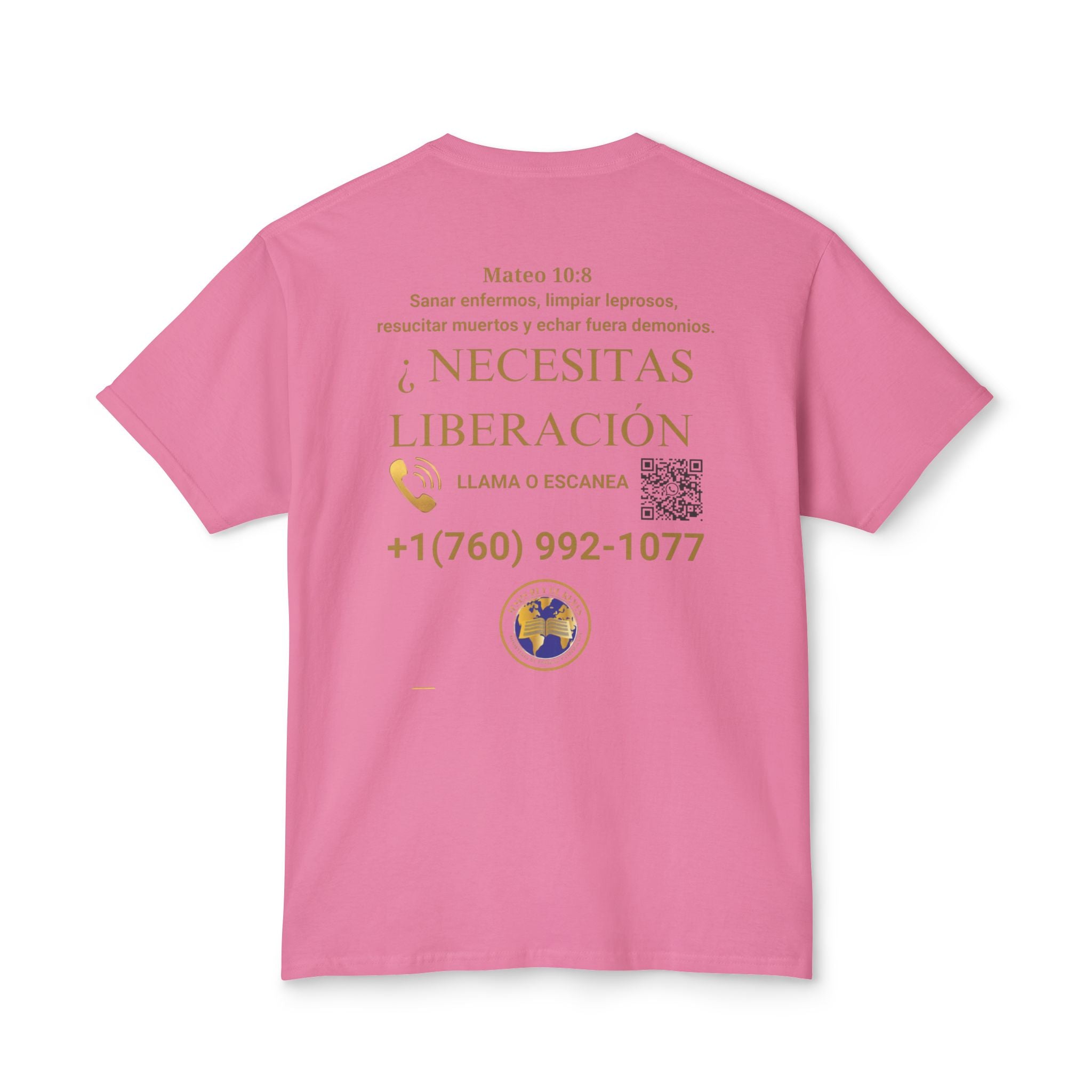 Jesus Cristo Sana Y Libera T-Shirt Para Evagenlizar — ¿Necesitas Libertad?/Necesitas Liberación (Spanish Faith Outreach)