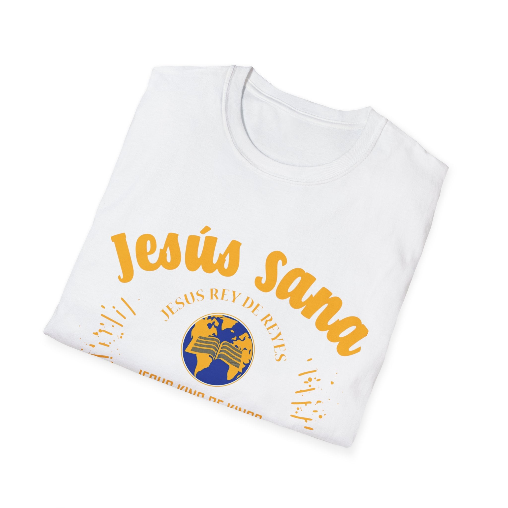 Jesús Sana Todo Mal T-Shirt — Spanish Christian Faith Tee (Jesus King of Kings)
