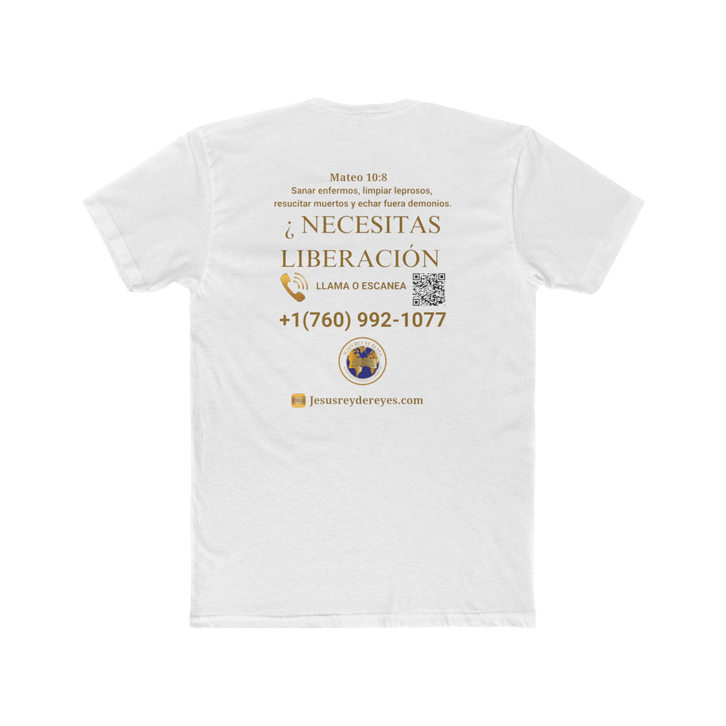 Religious Outreach Tee — "¿Necesitas Sanidad? / Liberación?" Contact Info Shirt