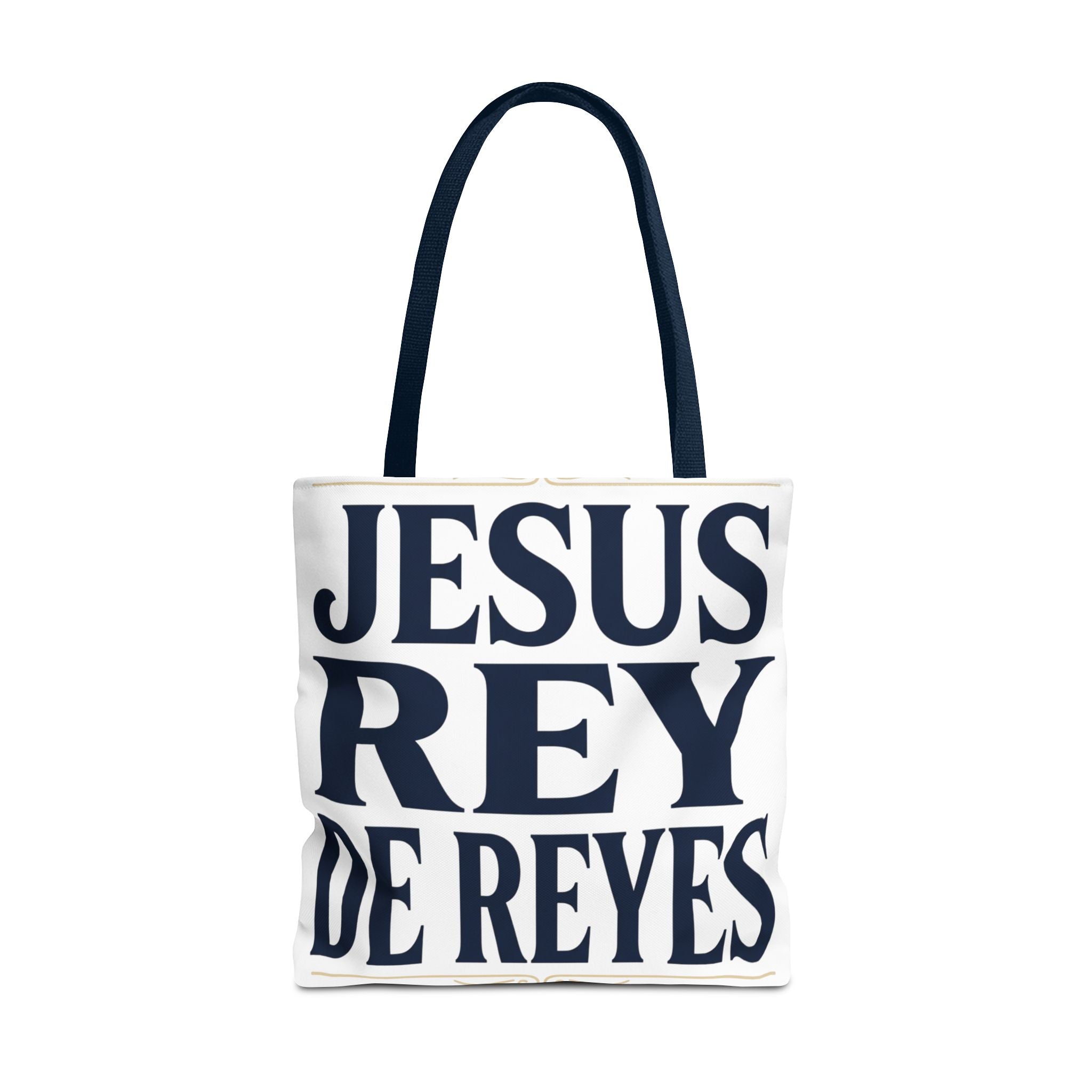 Jesus Rey De Reyes Tote Bag – Inspirational 'Jesus Heals' Christian Canvas Tote