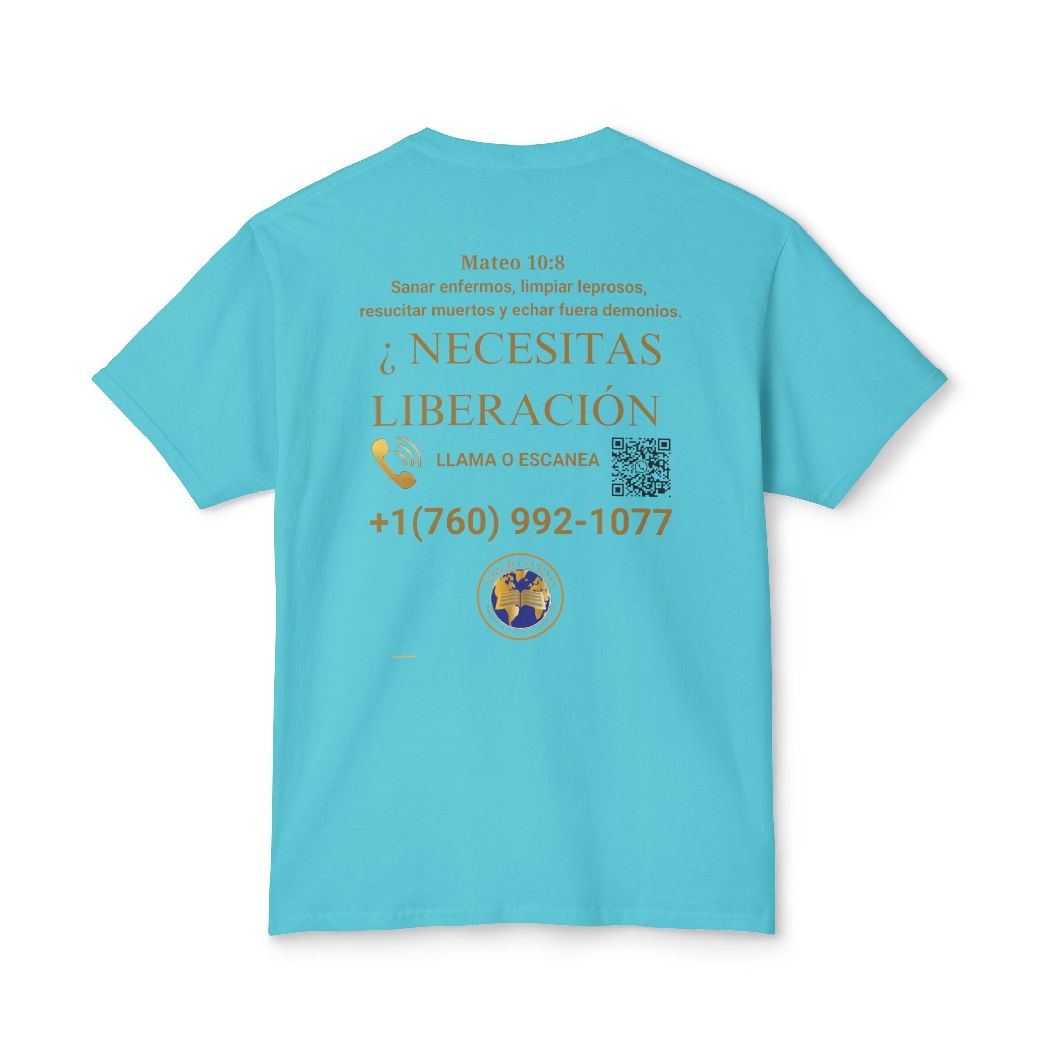 Jesus Cristo Sana Y Libera T-Shirt Para Evagenlizar — ¿Necesitas Libertad?/Necesitas Liberación (Spanish Faith Outreach)