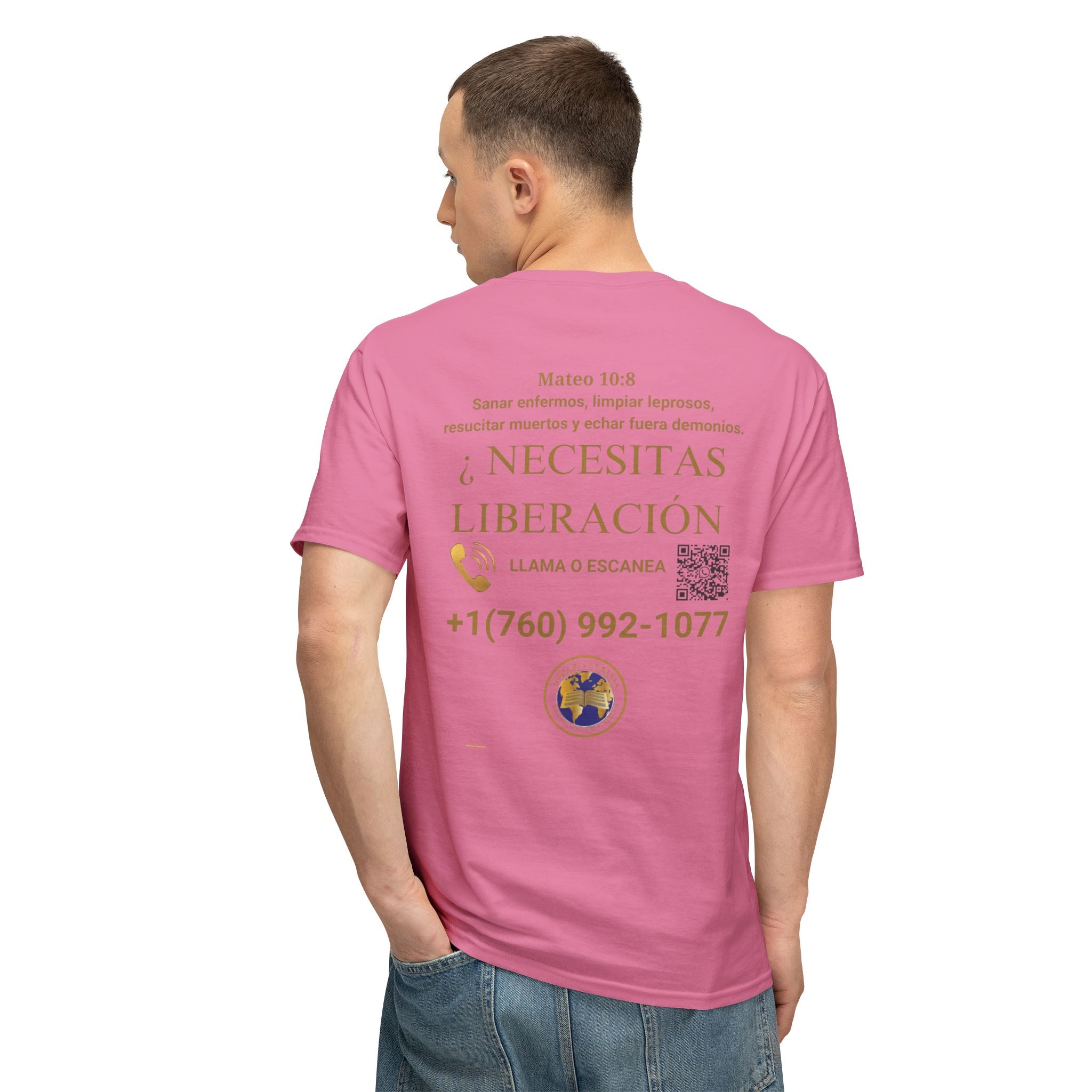 Jesus Cristo Sana Y Libera T-Shirt Para Evagenlizar — ¿Necesitas Libertad?/Necesitas Liberación (Spanish Faith Outreach)
