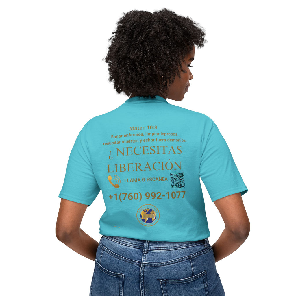 Jesus Cristo Sana Y Libera T-Shirt Para Evagenlizar — ¿Necesitas Libertad?/Necesitas Liberación (Spanish Faith Outreach)