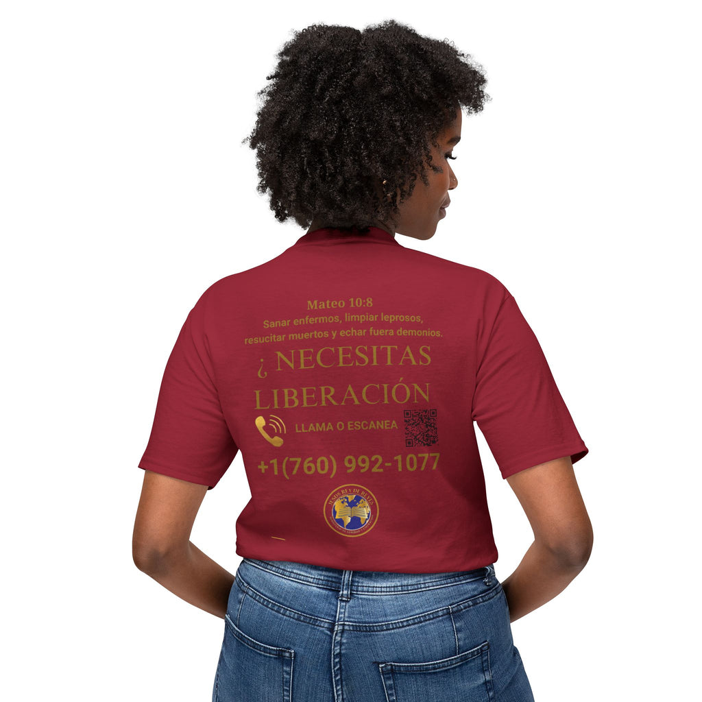 Jesus Cristo Sana Y Libera T-Shirt Para Evagenlizar — ¿Necesitas Libertad?/Necesitas Liberación (Spanish Faith Outreach)