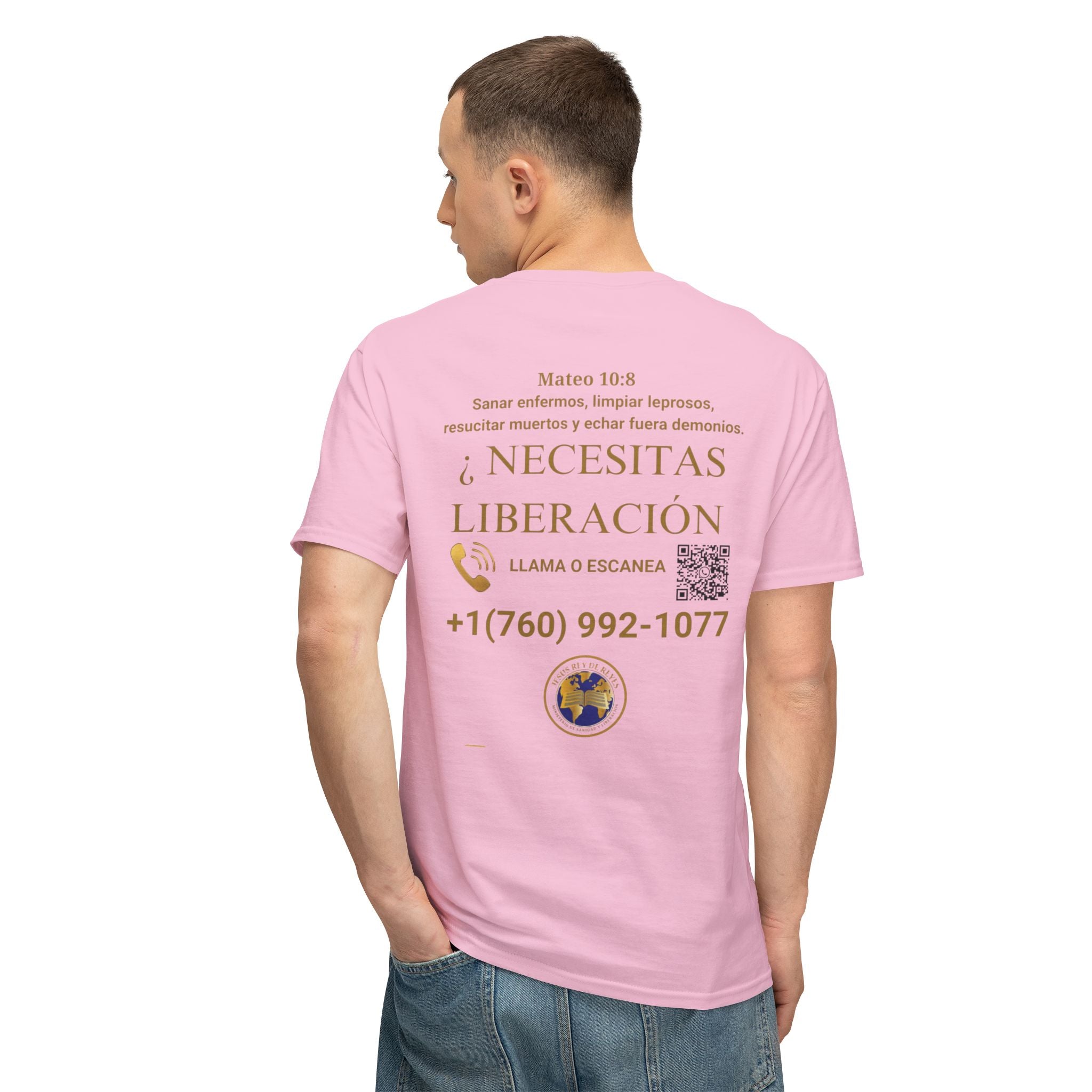 Jesus Cristo Sana Y Libera T-Shirt Para Evagenlizar — ¿Necesitas Libertad?/Necesitas Liberación (Spanish Faith Outreach)