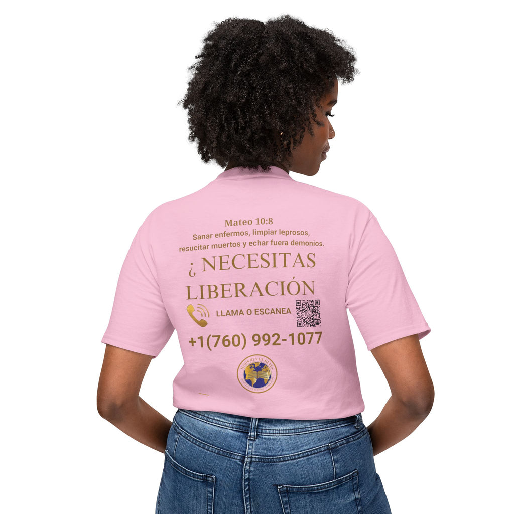 Jesus Cristo Sana Y Libera T-Shirt Para Evagenlizar — ¿Necesitas Libertad?/Necesitas Liberación (Spanish Faith Outreach)
