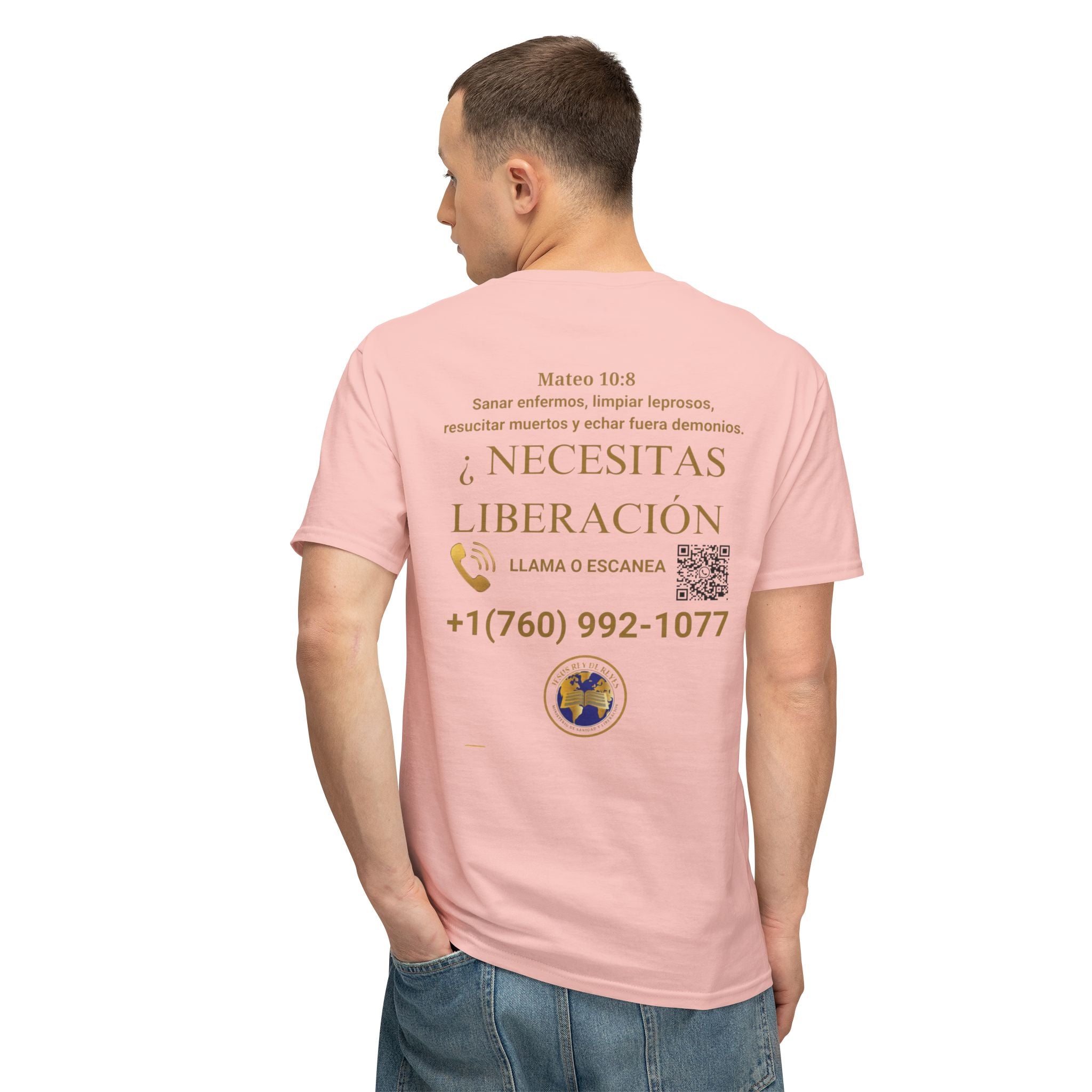 Jesus Cristo Sana Y Libera T-Shirt Para Evagenlizar — ¿Necesitas Libertad?/Necesitas Liberación (Spanish Faith Outreach)