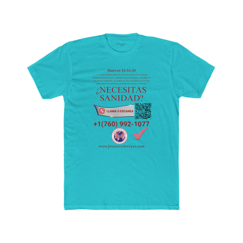 Religious Outreach Tee — "¿Necesitas Sanidad? / Liberación?" Contact Info Shirt