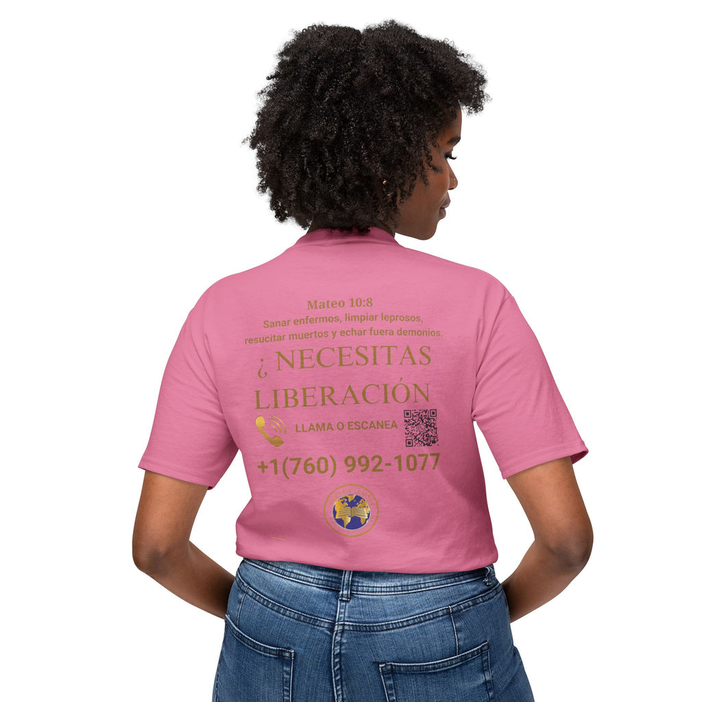 Jesus Cristo Sana Y Libera T-Shirt Para Evagenlizar — ¿Necesitas Libertad?/Necesitas Liberación (Spanish Faith Outreach)