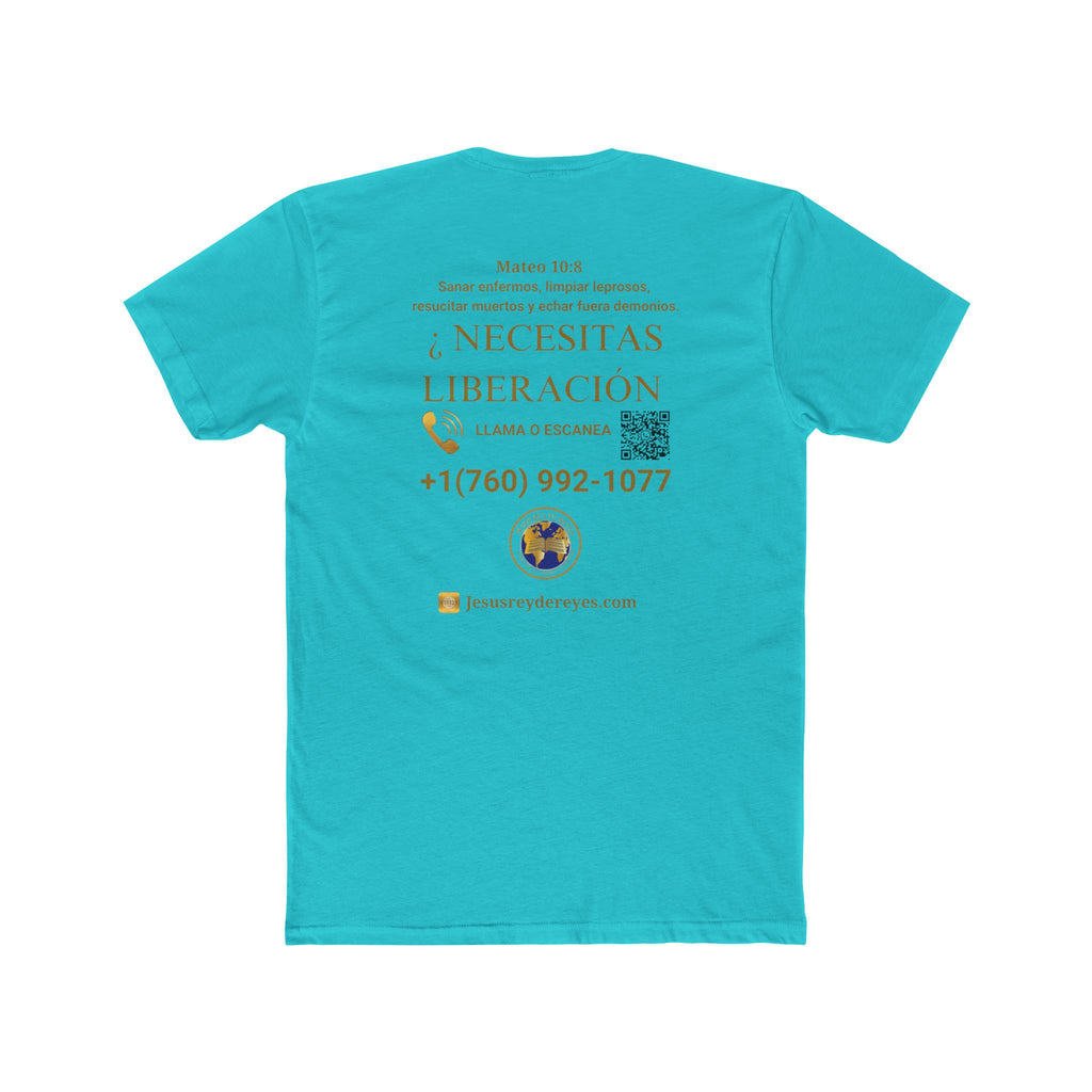 Religious Outreach Tee — "¿Necesitas Sanidad? / Liberación?" Contact Info Shirt
