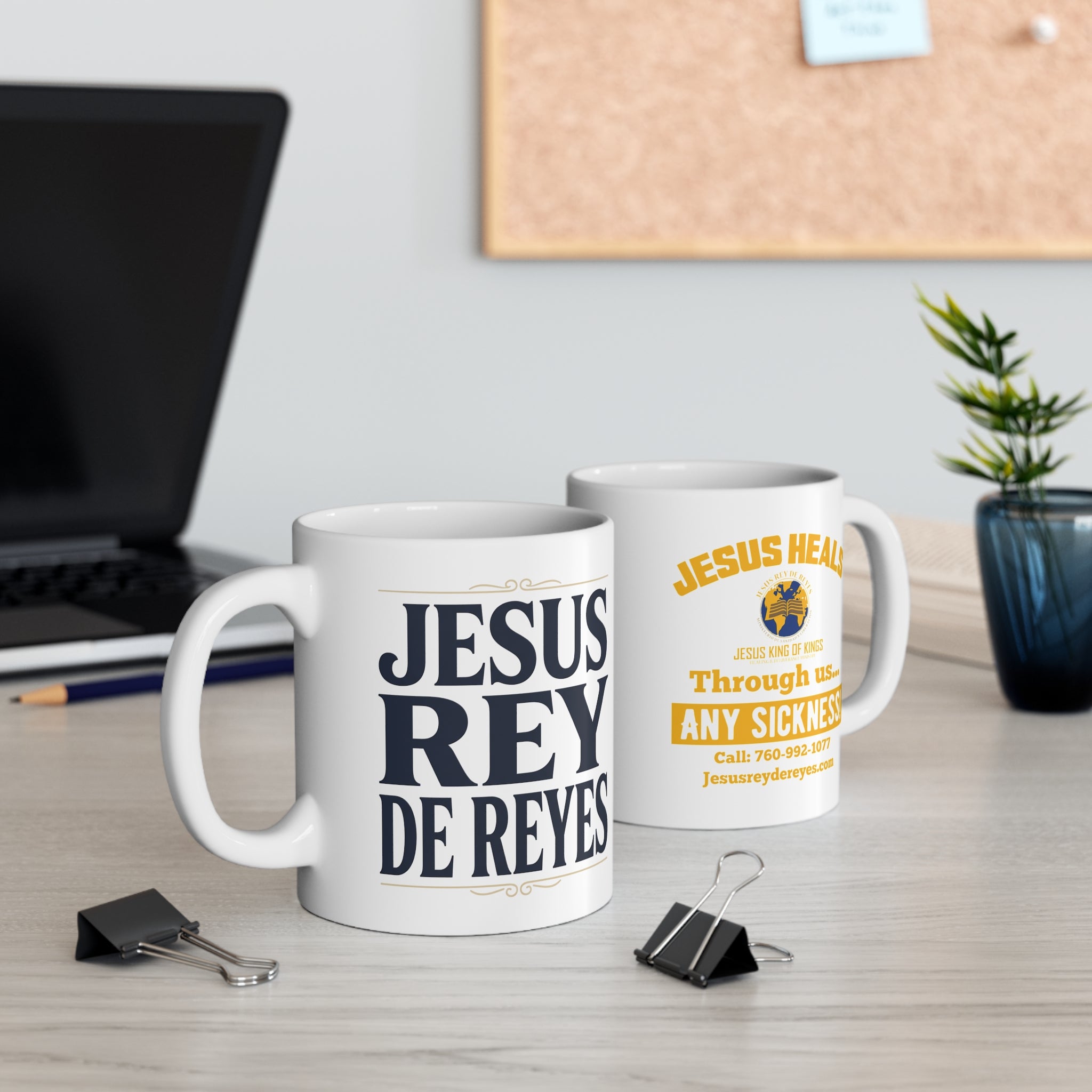 Jesus Rey de Reyes Mug – Spanish Christian Coffee Cup (11oz)