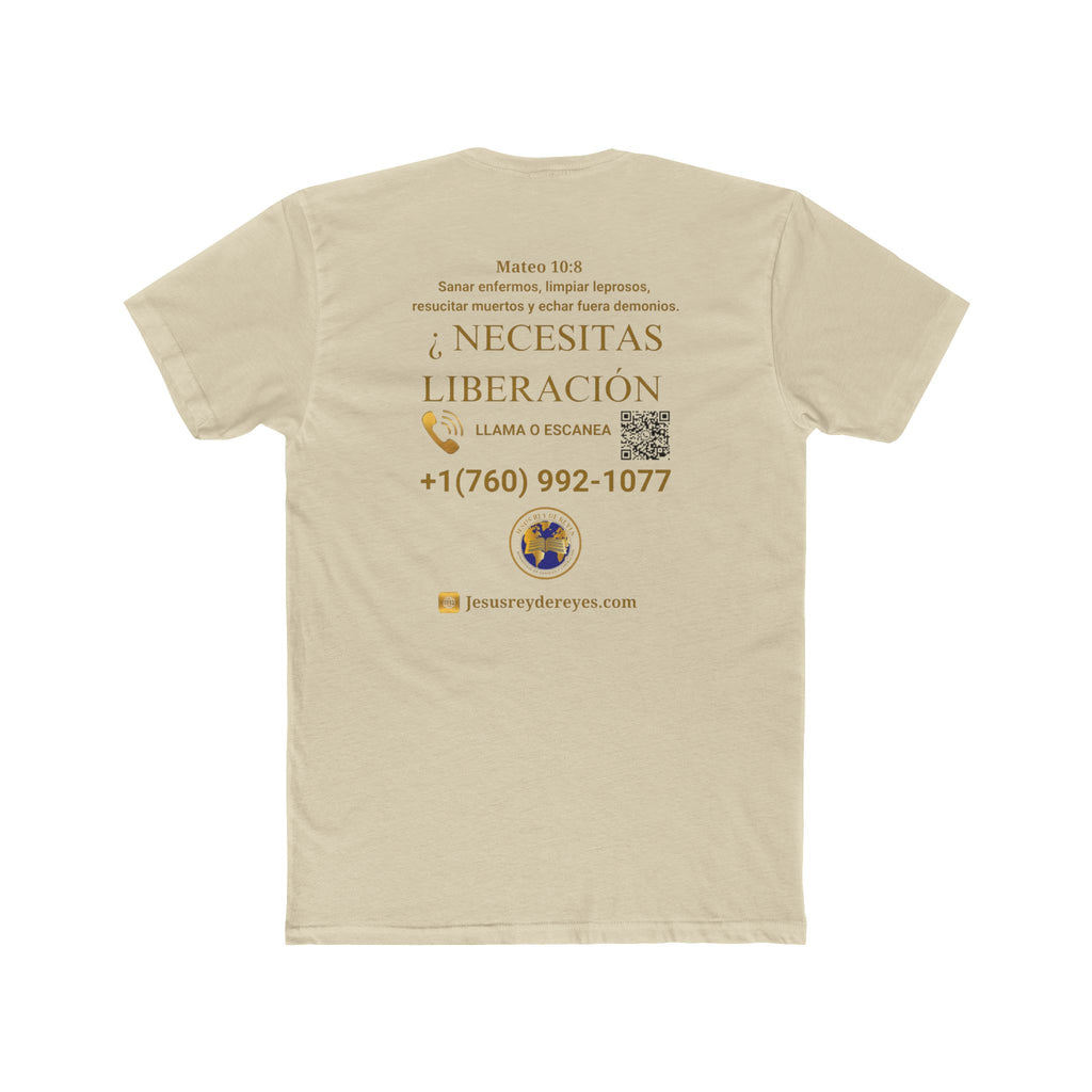 Religious Outreach Tee — "¿Necesitas Sanidad? / Liberación?" Contact Info Shirt
