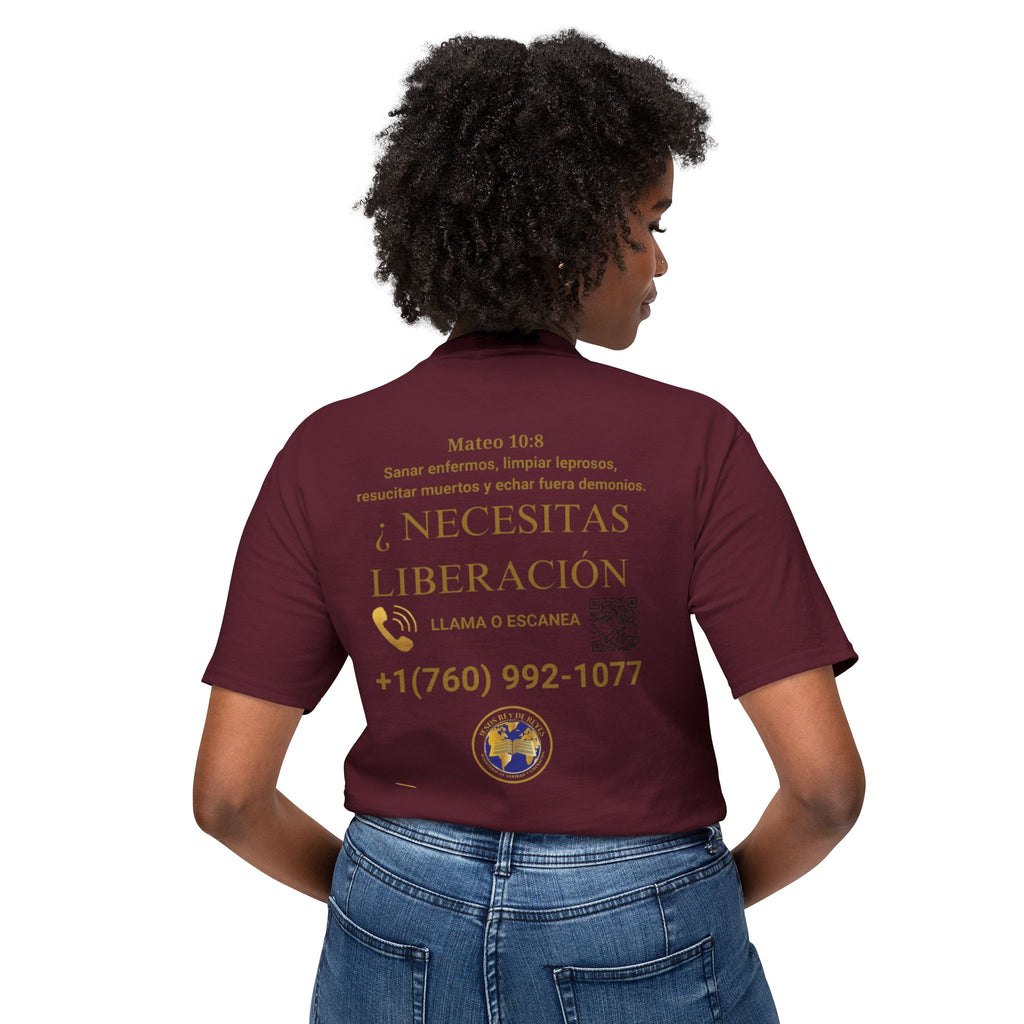 Jesus Cristo Sana Y Libera T-Shirt Para Evagenlizar — ¿Necesitas Libertad?/Necesitas Liberación (Spanish Faith Outreach)