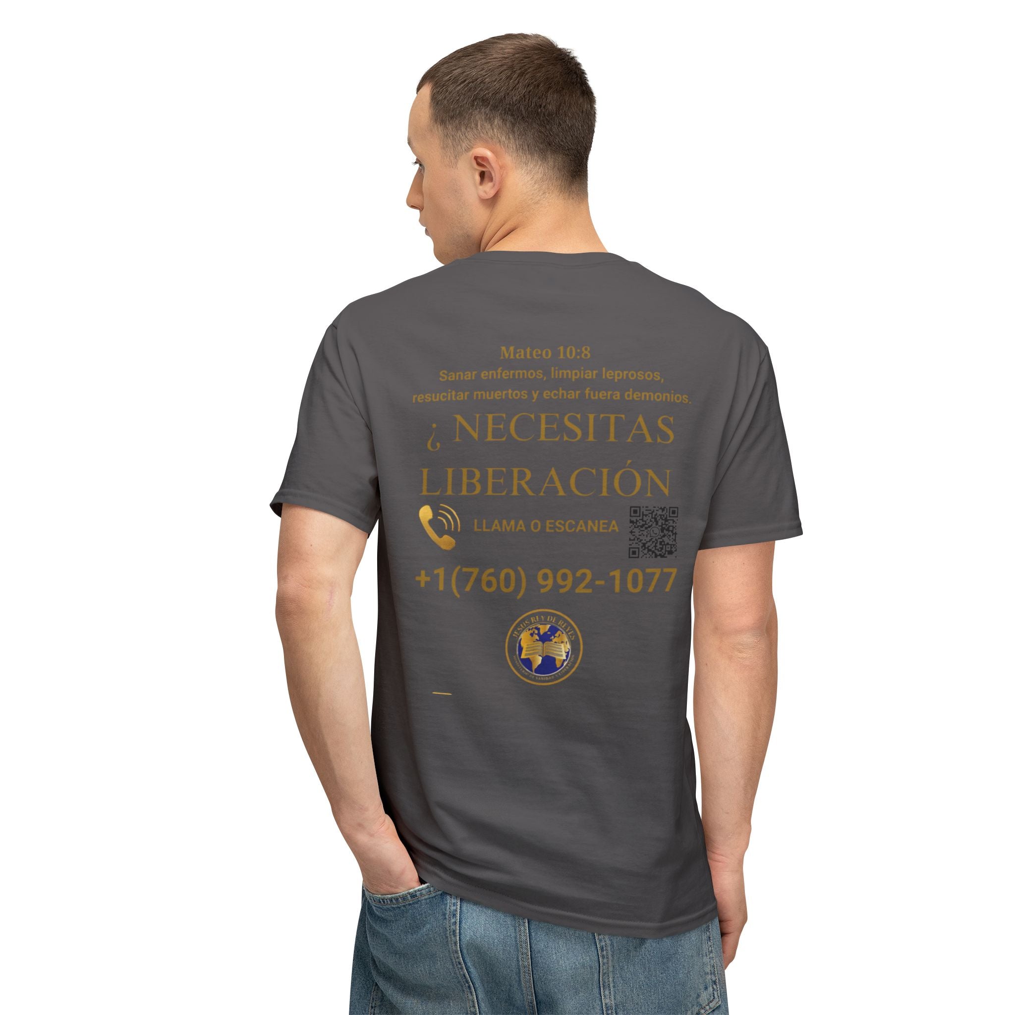 Jesus Cristo Sana Y Libera T-Shirt Para Evagenlizar — ¿Necesitas Libertad?/Necesitas Liberación (Spanish Faith Outreach)