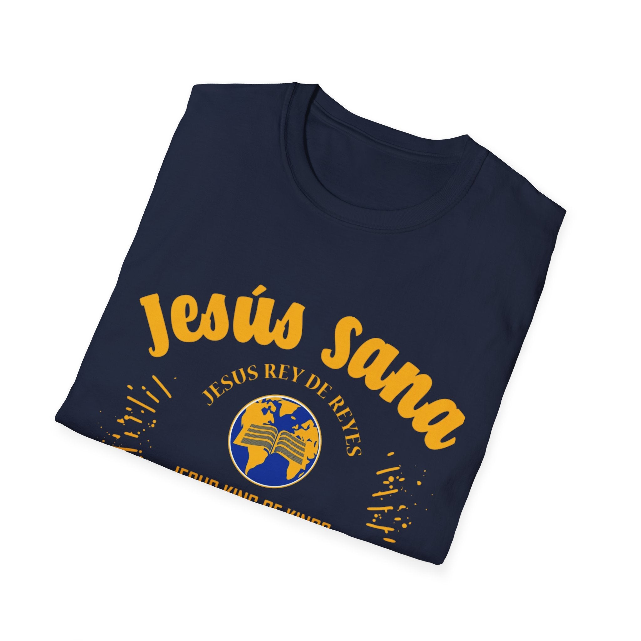 Jesús Sana Todo Mal T-Shirt — Spanish Christian Faith Tee (Jesus King of Kings)