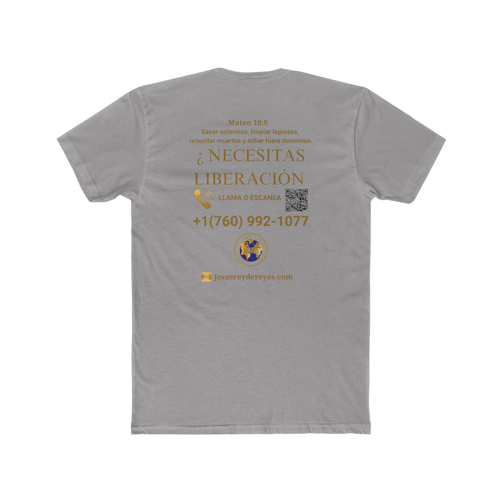 Religious Outreach Tee — "¿Necesitas Sanidad? / Liberación?" Contact Info Shirt