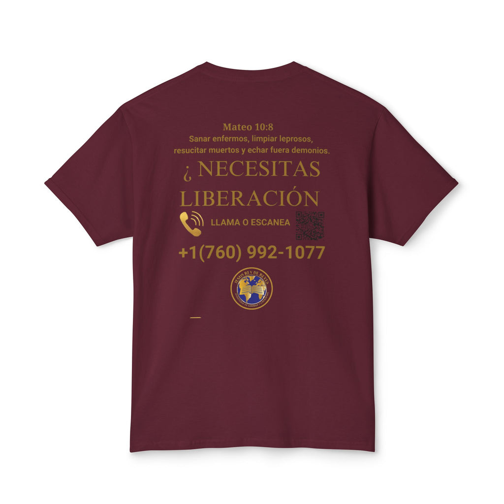 Jesus Cristo Sana Y Libera T-Shirt Para Evagenlizar — ¿Necesitas Libertad?/Necesitas Liberación (Spanish Faith Outreach)