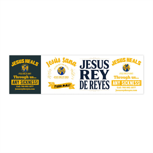 Christian Bumper Stickers - 'Jesus Rey de Reyes' & Healing Faith Designs