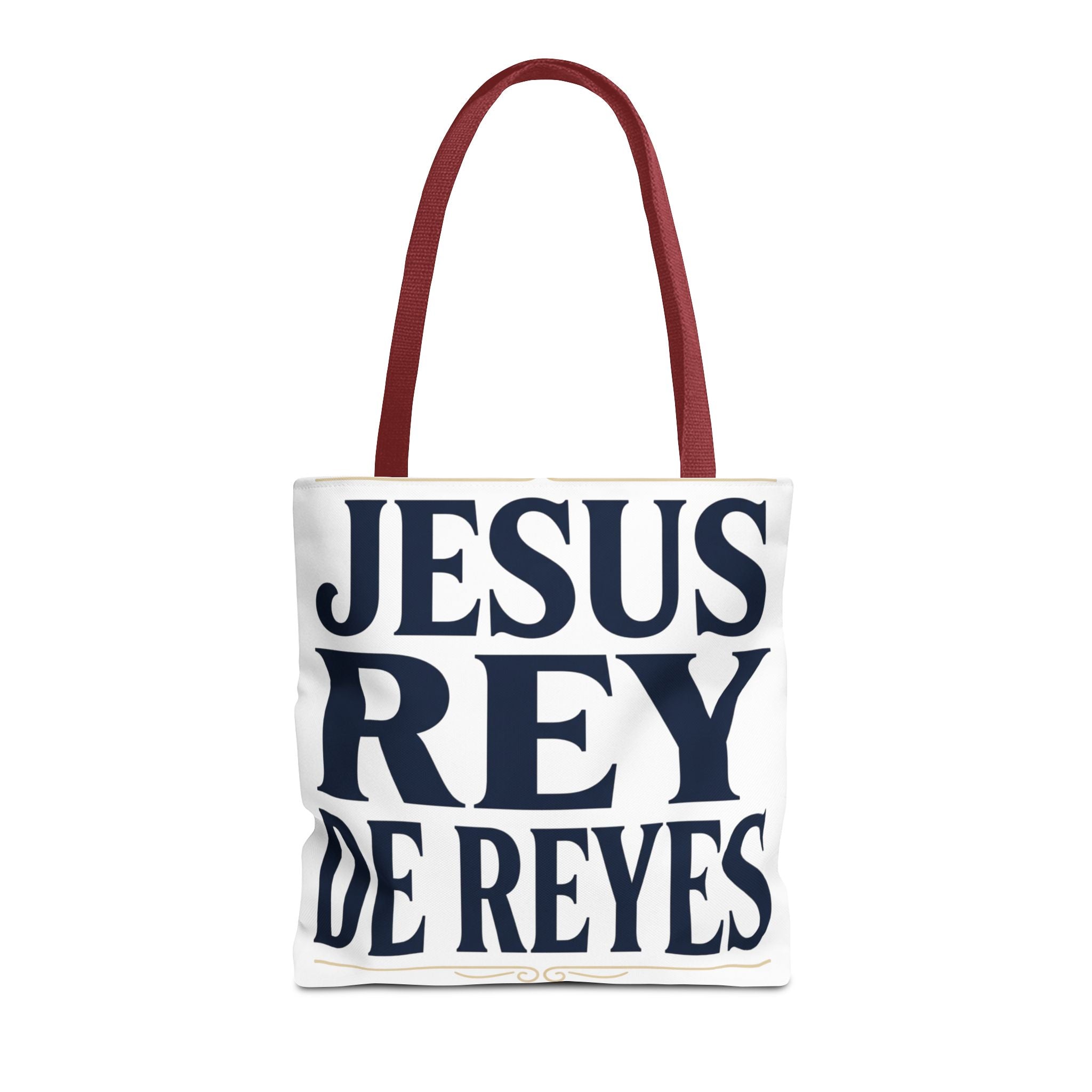 Jesus Rey De Reyes Tote Bag – Inspirational 'Jesus Heals' Christian Canvas Tote