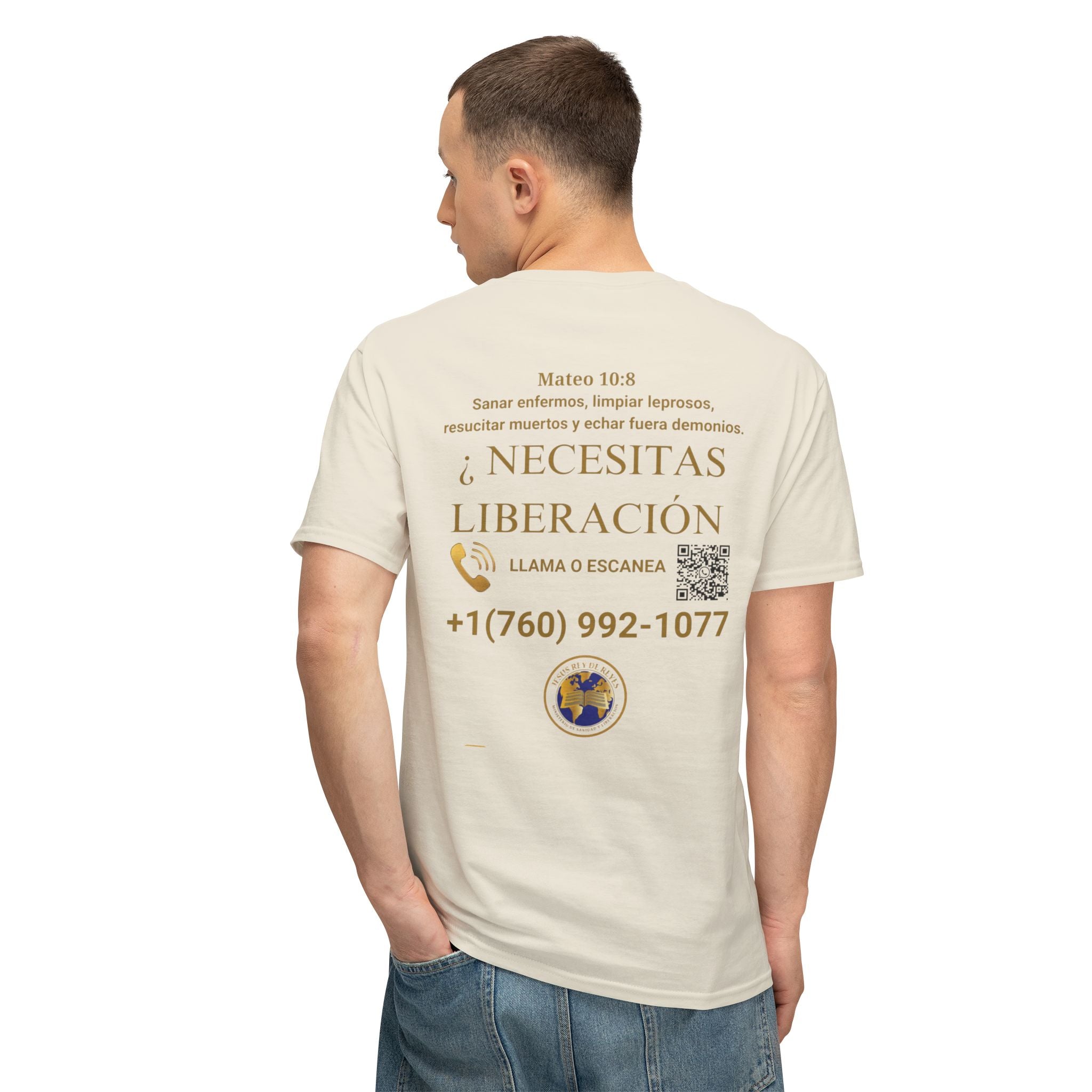 Jesus Cristo Sana Y Libera T-Shirt Para Evagenlizar — ¿Necesitas Libertad?/Necesitas Liberación (Spanish Faith Outreach)