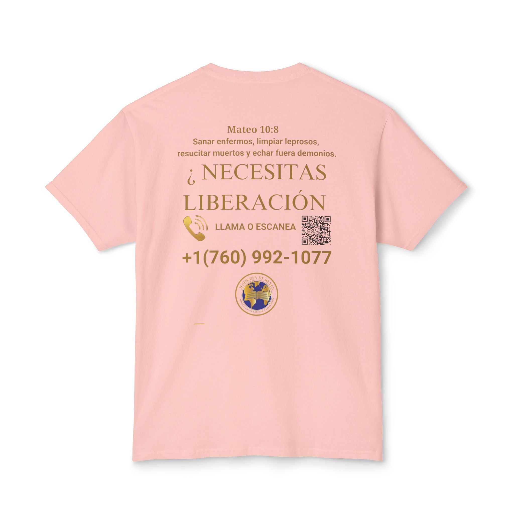 Jesus Cristo Sana Y Libera T-Shirt Para Evagenlizar — ¿Necesitas Libertad?/Necesitas Liberación (Spanish Faith Outreach)