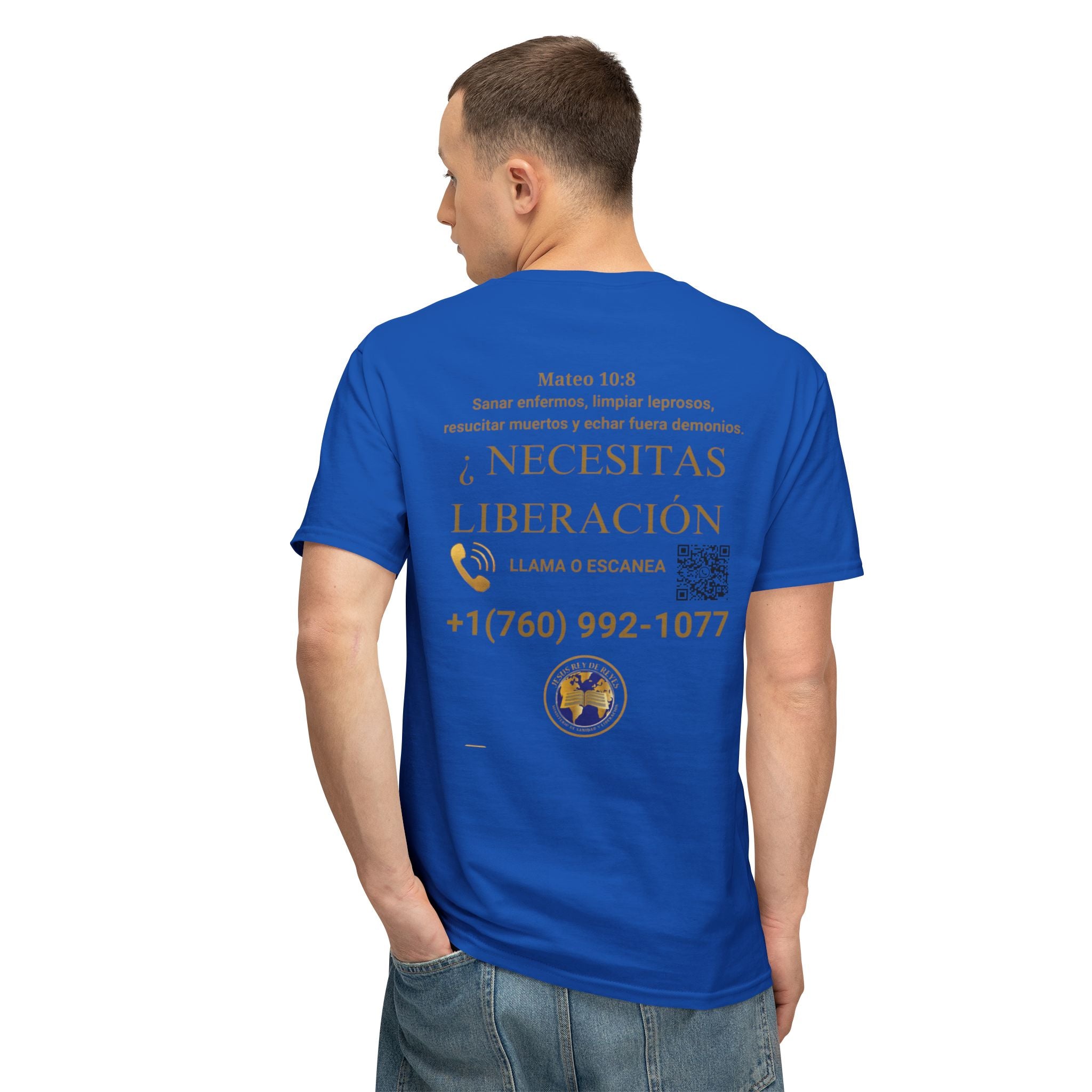 Jesus Cristo Sana Y Libera T-Shirt Para Evagenlizar — ¿Necesitas Libertad?/Necesitas Liberación (Spanish Faith Outreach)