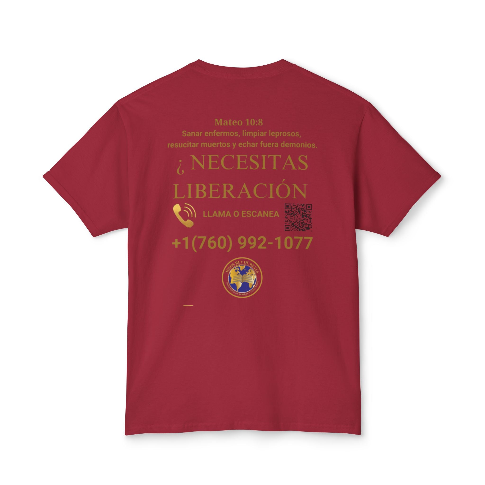 Jesus Cristo Sana Y Libera T-Shirt Para Evagenlizar — ¿Necesitas Libertad?/Necesitas Liberación (Spanish Faith Outreach)