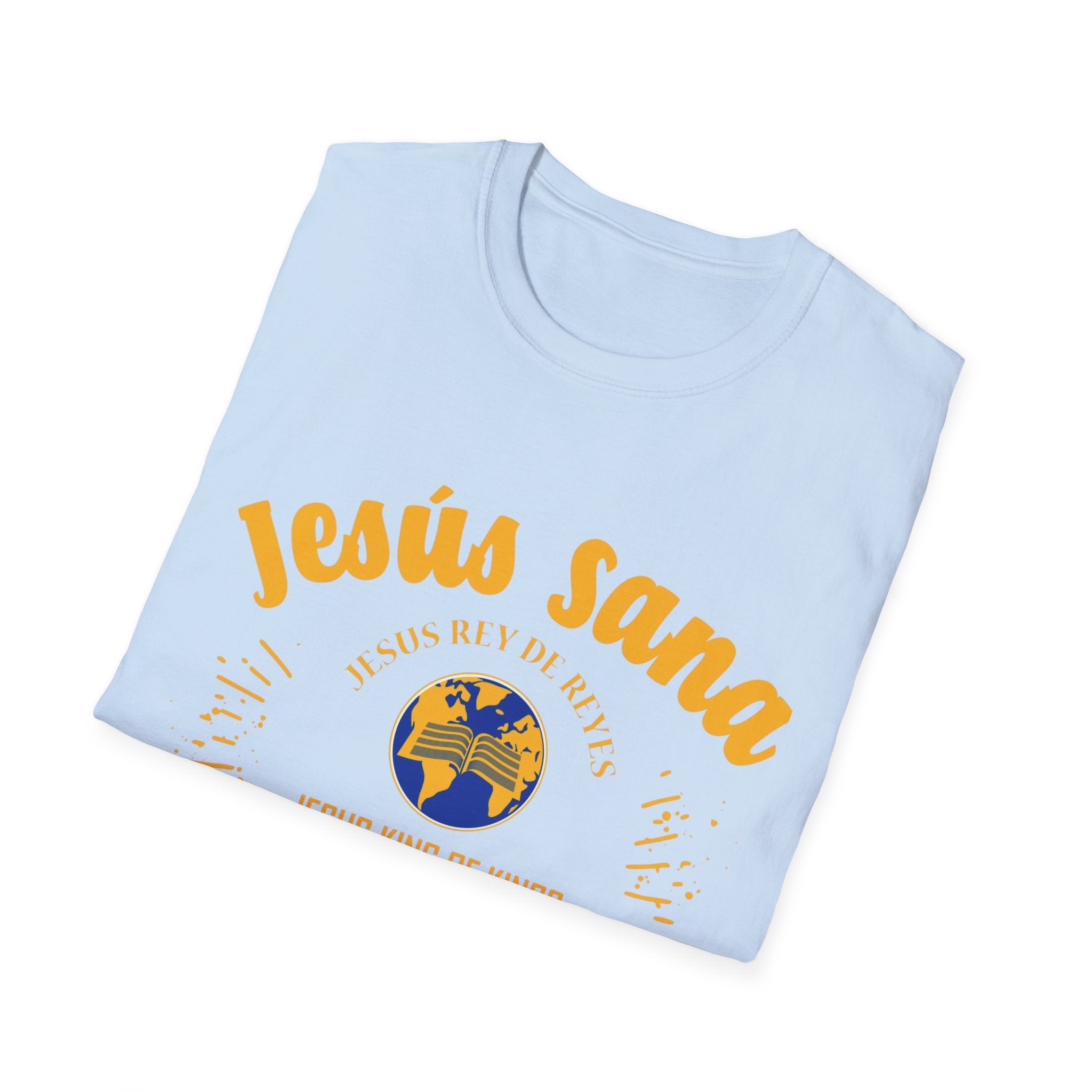 Jesús Sana Todo Mal T-Shirt — Spanish Christian Faith Tee (Jesus King of Kings)