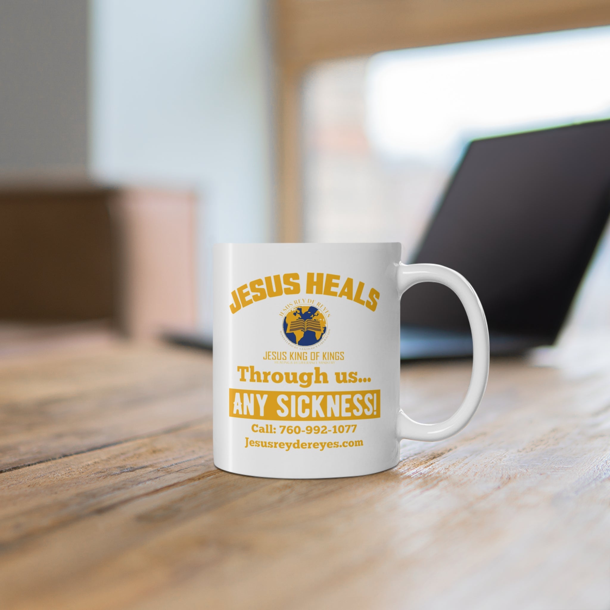 Jesus Rey de Reyes Mug – Spanish Christian Coffee Cup (11oz)