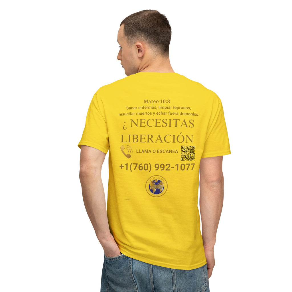 Jesus Cristo Sana Y Libera T-Shirt Para Evagenlizar — ¿Necesitas Libertad?/Necesitas Liberación (Spanish Faith Outreach)