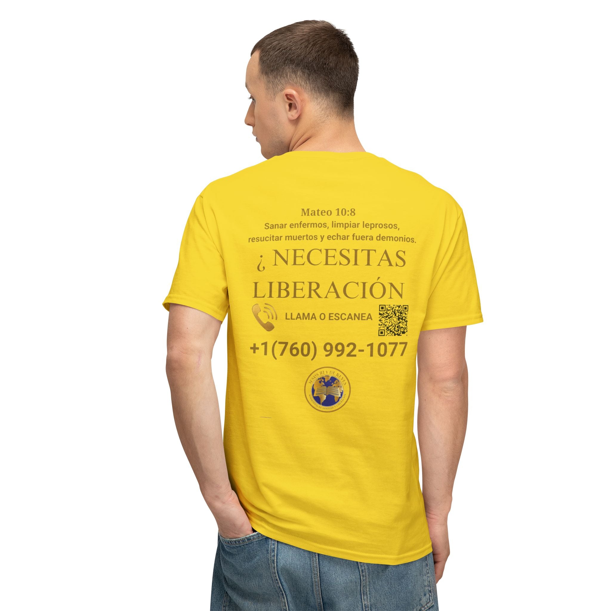 Jesus Cristo Sana Y Libera T-Shirt Para Evagenlizar — ¿Necesitas Libertad?/Necesitas Liberación (Spanish Faith Outreach)
