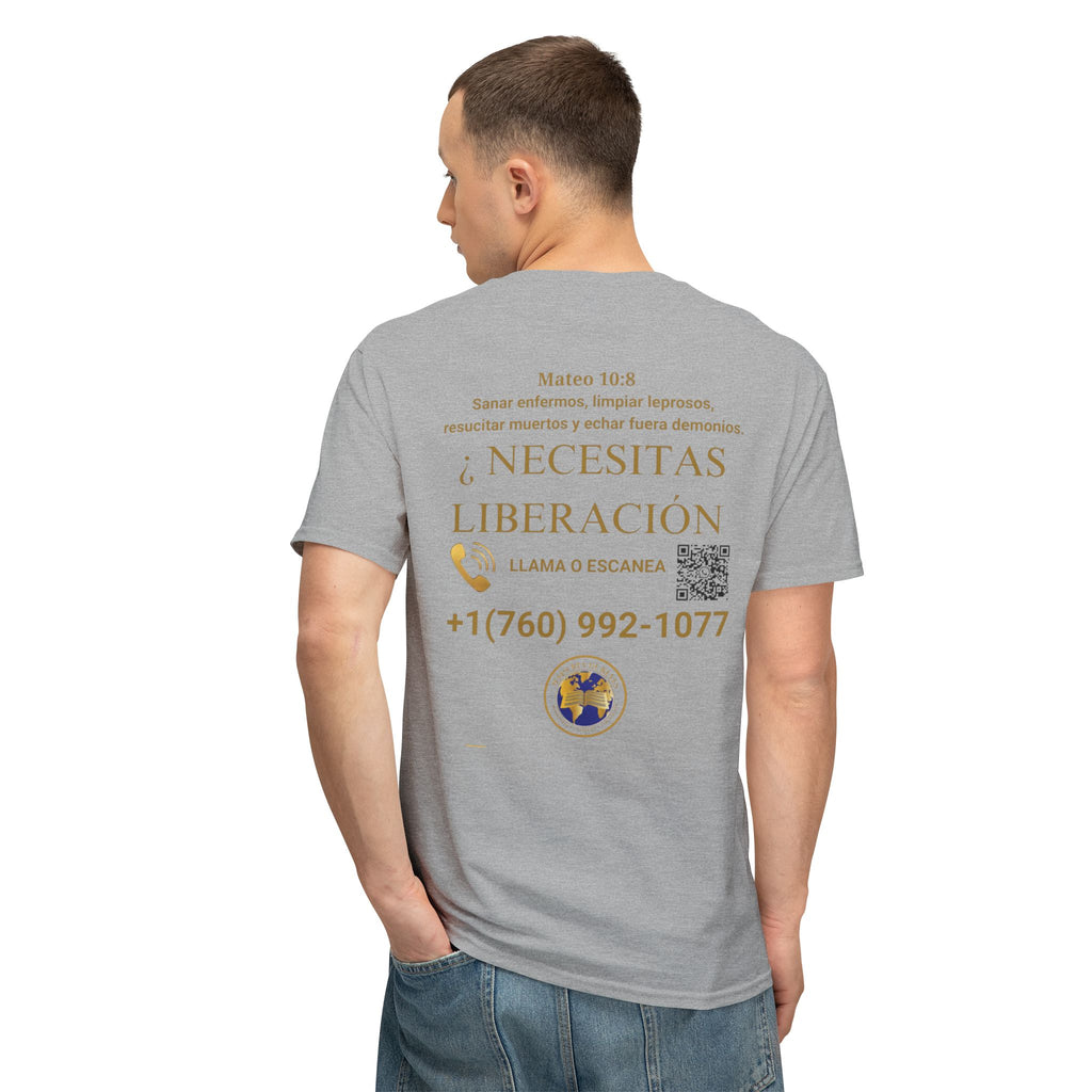 Jesus Cristo Sana Y Libera T-Shirt Para Evagenlizar — ¿Necesitas Libertad?/Necesitas Liberación (Spanish Faith Outreach)