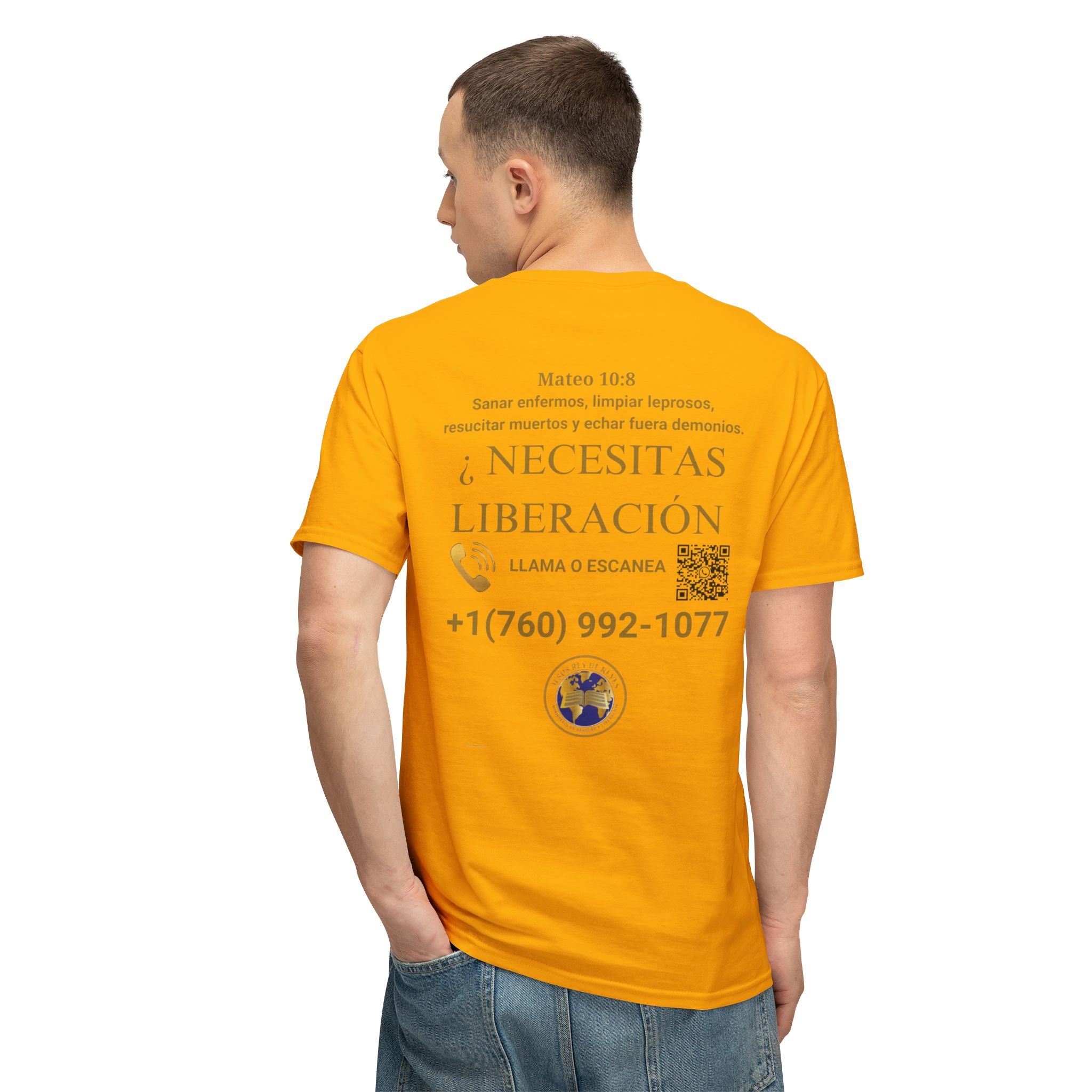 Jesus Cristo Sana Y Libera T-Shirt Para Evagenlizar — ¿Necesitas Libertad?/Necesitas Liberación (Spanish Faith Outreach)