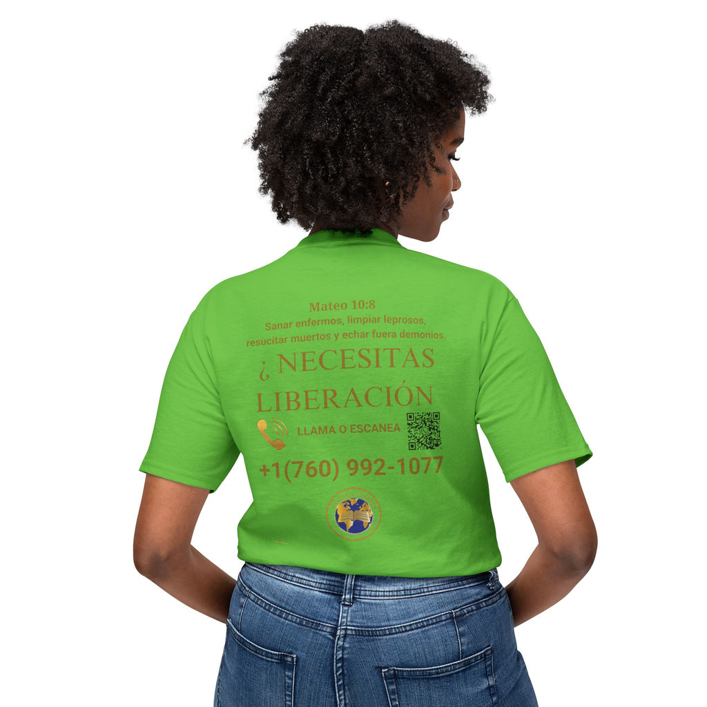 Jesus Cristo Sana Y Libera T-Shirt Para Evagenlizar — ¿Necesitas Libertad?/Necesitas Liberación (Spanish Faith Outreach)