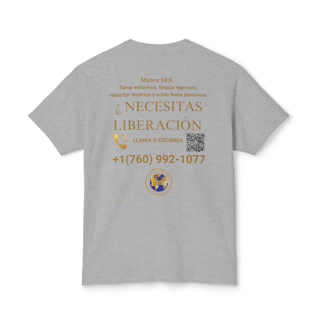 Jesus Cristo Sana Y Libera T-Shirt Para Evagenlizar — ¿Necesitas Libertad?/Necesitas Liberación (Spanish Faith Outreach)
