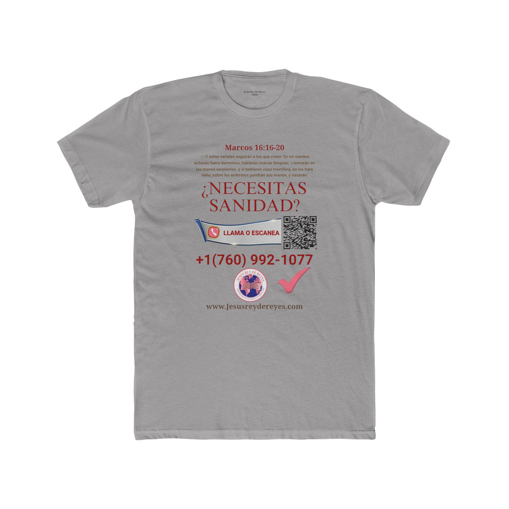 Religious Outreach Tee — "¿Necesitas Sanidad? / Liberación?" Contact Info Shirt