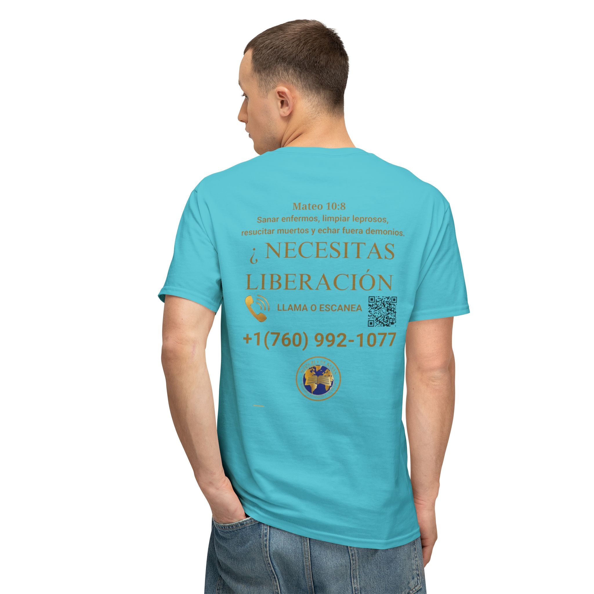 Jesus Cristo Sana Y Libera T-Shirt Para Evagenlizar — ¿Necesitas Libertad?/Necesitas Liberación (Spanish Faith Outreach)