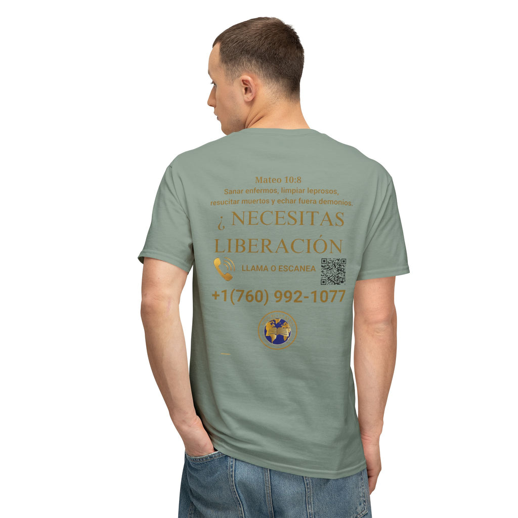 Jesus Cristo Sana Y Libera T-Shirt Para Evagenlizar — ¿Necesitas Libertad?/Necesitas Liberación (Spanish Faith Outreach)